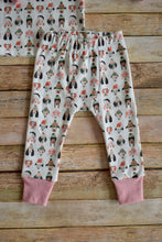 Load image into Gallery viewer, Pink Christmas Dogs Organic Cotton PJ set