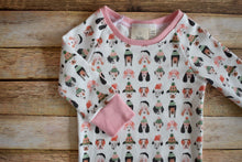 Load image into Gallery viewer, Pink Christmas Dogs Organic Cotton PJ set