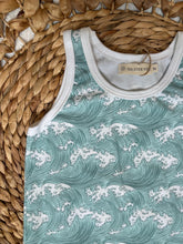 Load image into Gallery viewer, Ocean Waves Cotton Knit Summer Tank for Kids - Gender Neutral