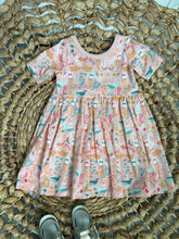 Load image into Gallery viewer, Mermaid Dreams Cotton Adeline Twirl Dress for Girls