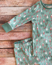 Load image into Gallery viewer, Christmas Beach Santa Organic Cotton 2-Piece Pajama Set