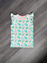 Load image into Gallery viewer, Happy Manatee Organic Cotton Ruffle Flutter Tank - Make to Order
