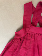 Load image into Gallery viewer, Cherry Linen Pinafore Dress
