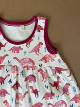 Load image into Gallery viewer, Dinosaur Sleveless Adeline Twirl Dress
