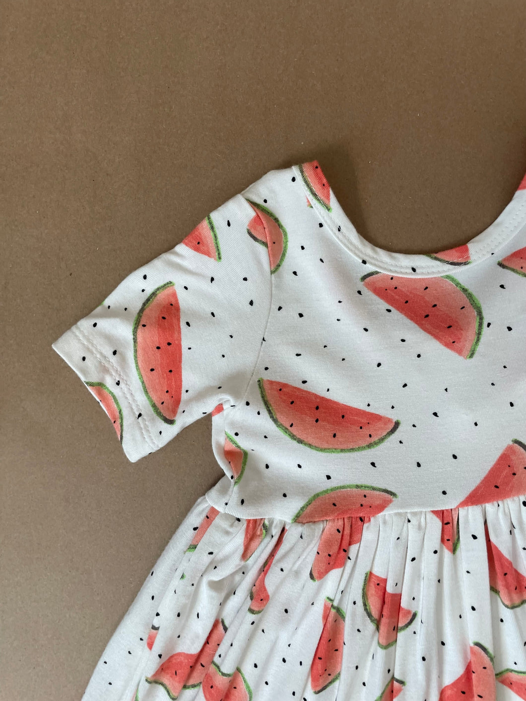 Watermelon Bamboo Adeline Twirl Dress