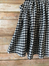 Load image into Gallery viewer, Black and White Plaid Check Pinafore Dress
