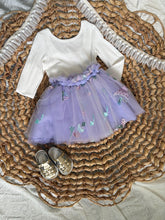 Load image into Gallery viewer, Boho Purple Mushroom Tutu Skirt Girls
