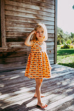 Load image into Gallery viewer, Sunny Cotton Knit Twirl Dress for Girls - Handmade, Ballet-Style
