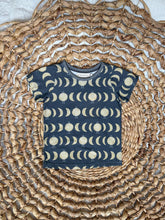 Load image into Gallery viewer, Handmade Kids Moon &amp; Cactus T-Shirt - Organic Cotton, Gray Gender-Neutral Tee
