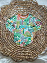 Load image into Gallery viewer, Prehistoric Dinosaur Ages Organic Cotton Unisex Shirt, Handmade Kids
