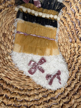 Load image into Gallery viewer, It's in the Details Boho Navy Christmas Stocking
