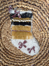 Load image into Gallery viewer, It's in the Details Boho Navy Christmas Stocking
