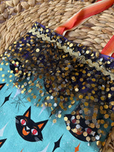 Load image into Gallery viewer, Sparkle Cat Halloween Treat Bag
