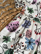 Load image into Gallery viewer, Abstract Floral Organic Cotton Adeline Twirl Dress for Girls
