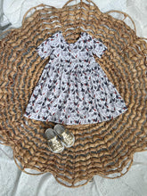 Load image into Gallery viewer, Hen House Bamboo Adeline Twirl Dress for Girls
