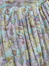 Load image into Gallery viewer, Pastel Magical Unicorns Twirl Bamboo Adeline Dress - Reversible
