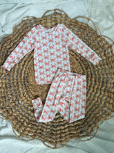 Load image into Gallery viewer, Crabby Two-Piece Cotton Knit Pajama Set for Kids- Handmade
