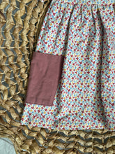 Load image into Gallery viewer, Ditsy Floral Cotton Girls Twirl Dress - Ballet Style with Oversized Pockets

