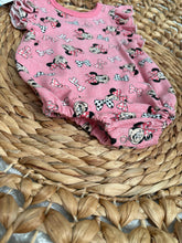 Load image into Gallery viewer, Minnie Mouse Pink Cotton Knit Flutter Bubble Romper for Baby 12-18 months
