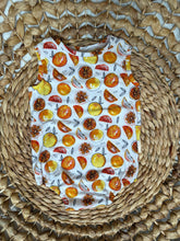 Load image into Gallery viewer, Florida Orange Sleeveless Baby Bubble Romper - Deadstock Fabric, Handmade
