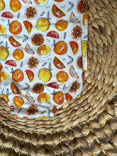 Load image into Gallery viewer, Florida Orange Sleeveless Baby Bubble Romper - Deadstock Fabric, Handmade
