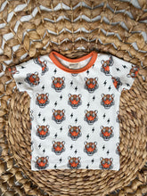 Load image into Gallery viewer, Tiger Bolt Ginger Neutral Basic T-Shirt for Kids - Organic Cotton, Handmade
