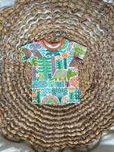 Load image into Gallery viewer, Prehistoric Dinosaur Ages Organic Cotton Unisex Shirt, Handmade Kids

